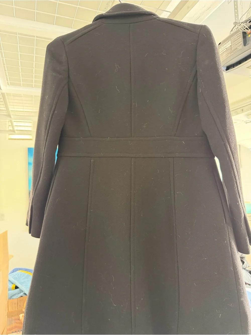 J. Crew Women's Black Button Coat - Picture 3 of 3